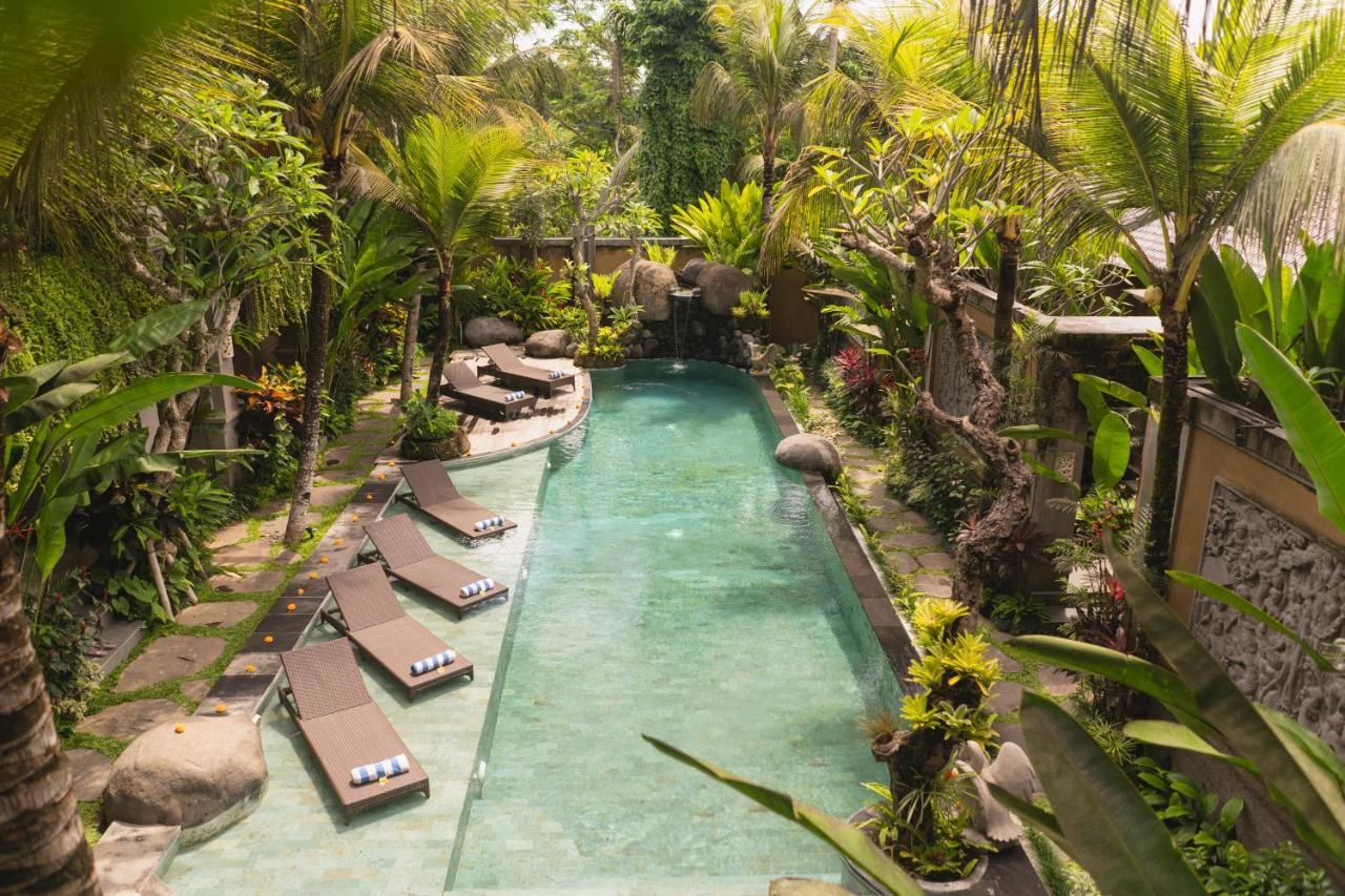 Weda Cita Resort And Spa By Mahaputra ウブド エクステリア 写真 The swimming pool at the resort